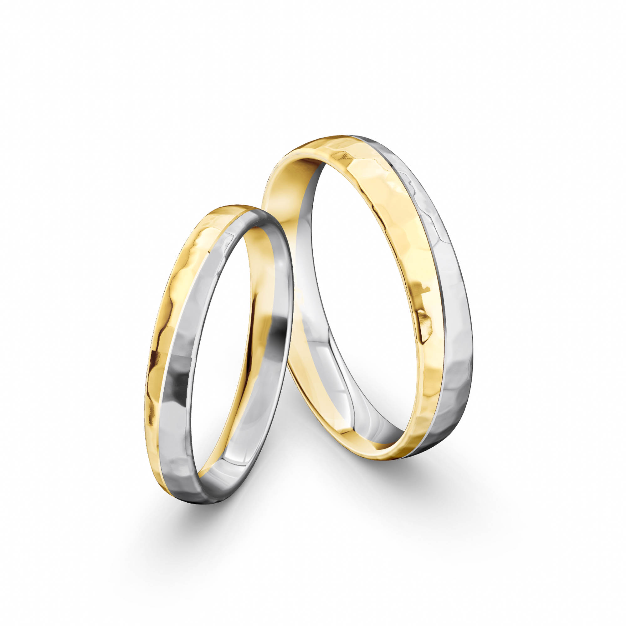 Tepané snubní prsteny - Model 2028