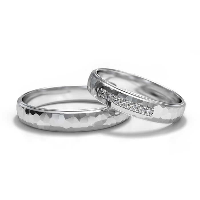 Tepané snubní prsteny - Model 1320