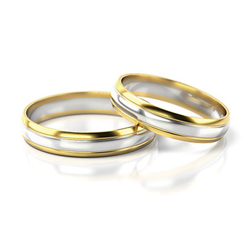 Jednoduché snubní prsteny
